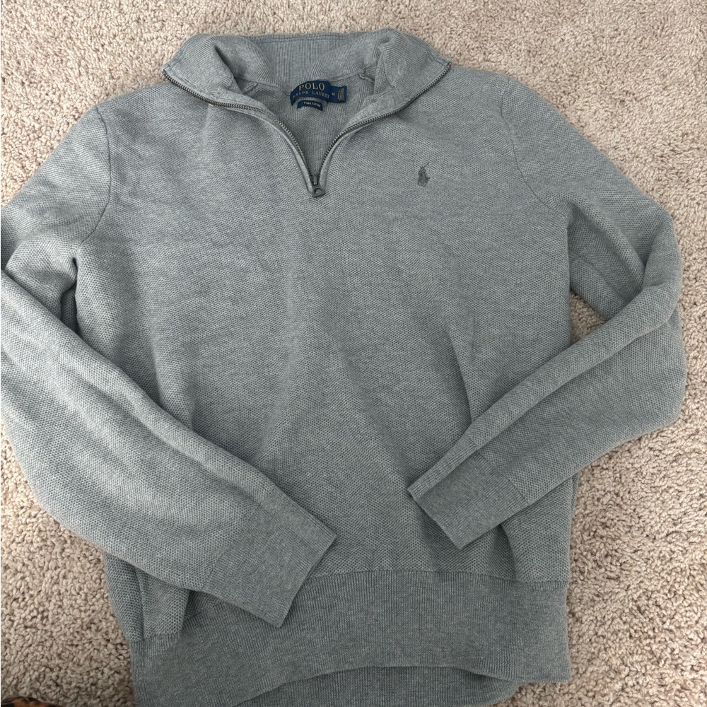 Mens polo sweater 1/2 zip